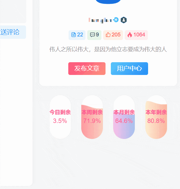 Zibll主题 – 时间胶囊剩余进度小工具-龙盟网